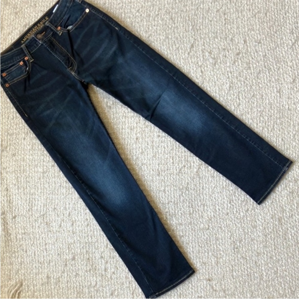 🦅 AMERICAN EAGLE EXTREME FLEX MENS SIZE 29x30 SLIM STRAIGHT FIT JEANS